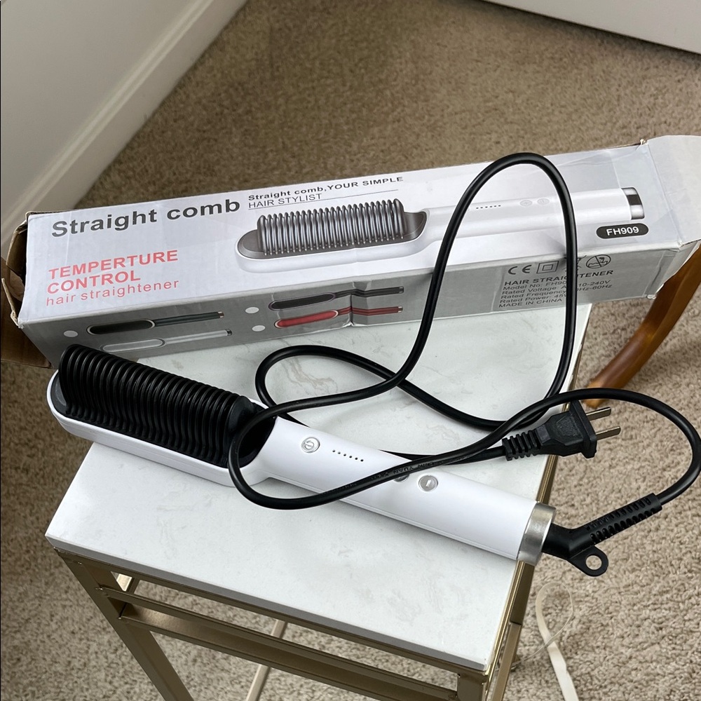 Straight Comb-White, with temperature control